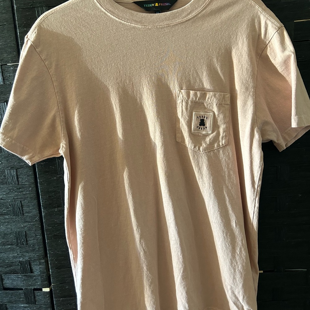 Teddy Fresh Men's Pink Pocket Tee